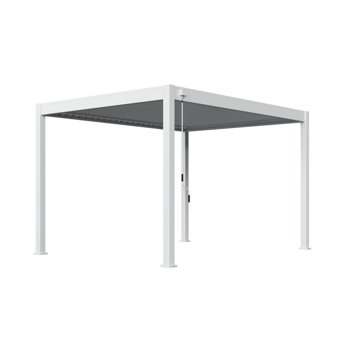 Orion Comfort vrijstaand lamellen overkapping 300x400 cm handmatig - Wit