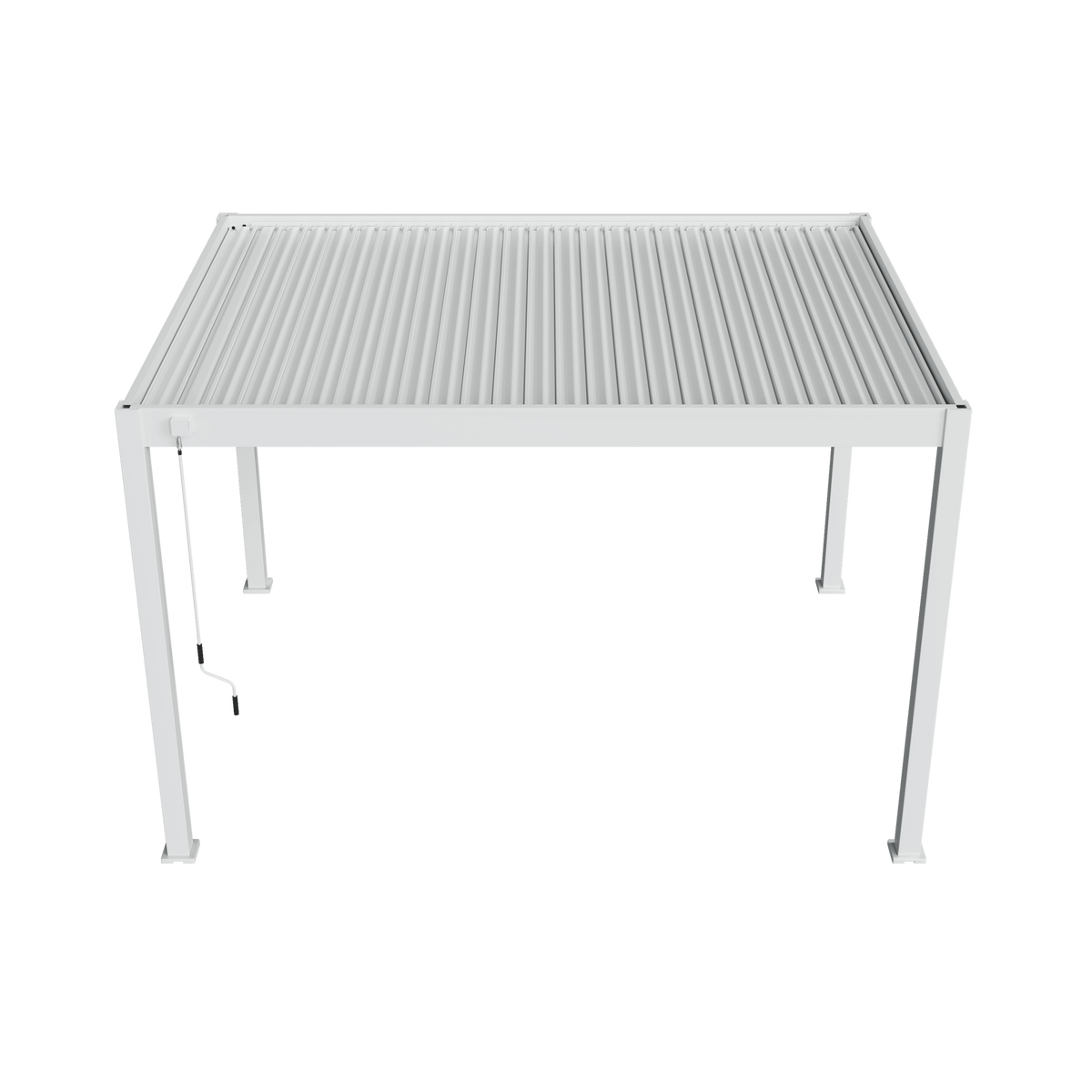 Orion Comfort vrijstaand lamellen overkapping 300x400 cm handmatig - Wit