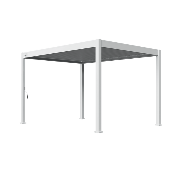 Orion Comfort vrijstaand lamellen overkapping 300x400 cm handmatig - Wit