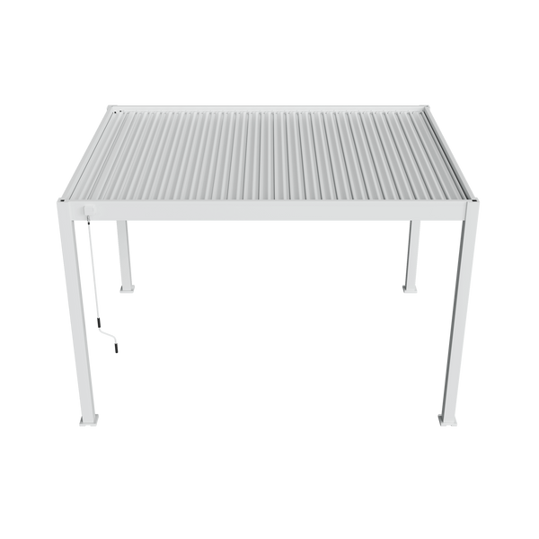 Orion Comfort vrijstaand lamellen overkapping 300x400 cm handmatig - Wit