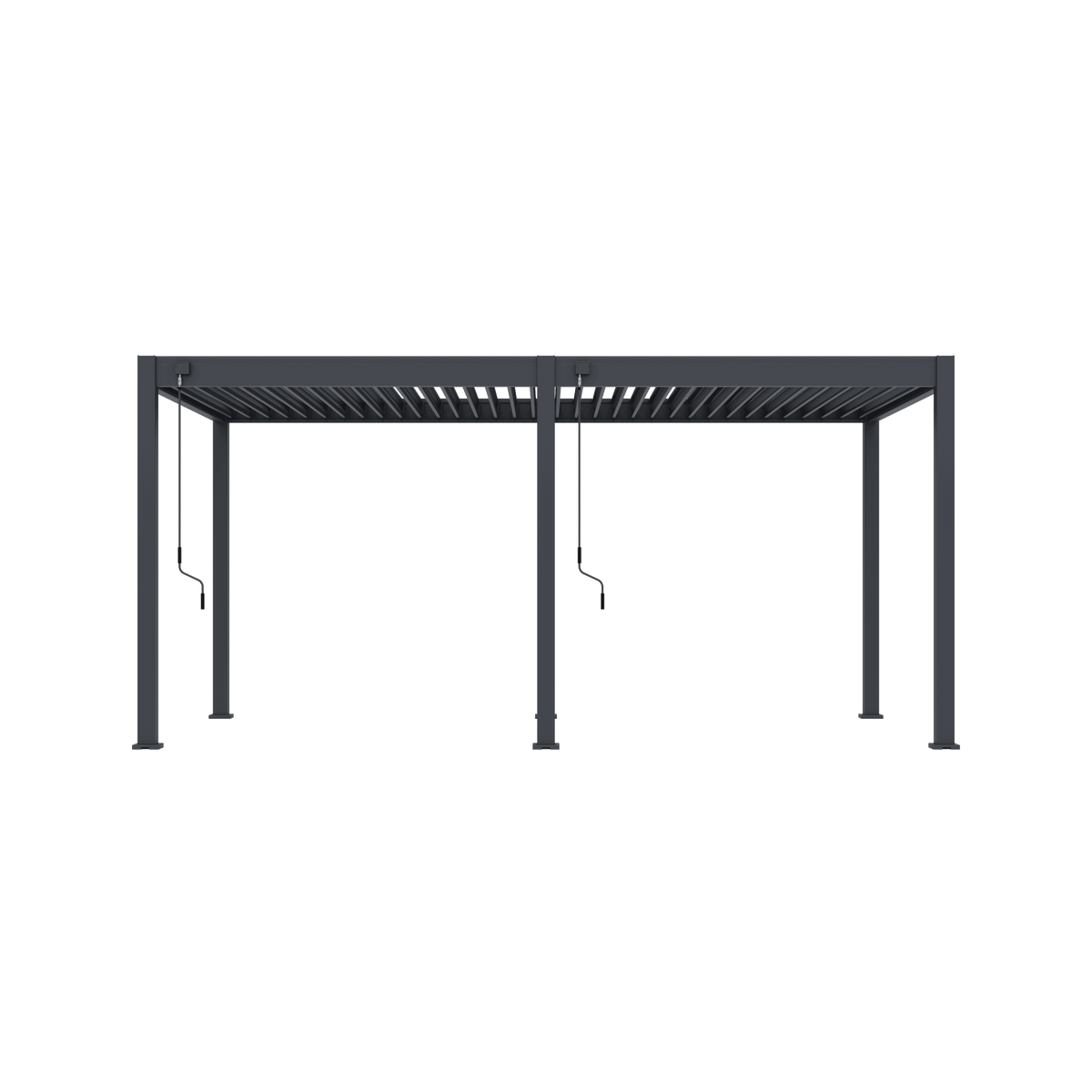 Orion Comfort vrijstaand lamellen overkapping 300x530 cm handmatig - Antraciet