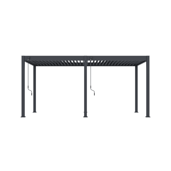 Orion Comfort vrijstaand lamellen overkapping 300x530 cm handmatig - Antraciet