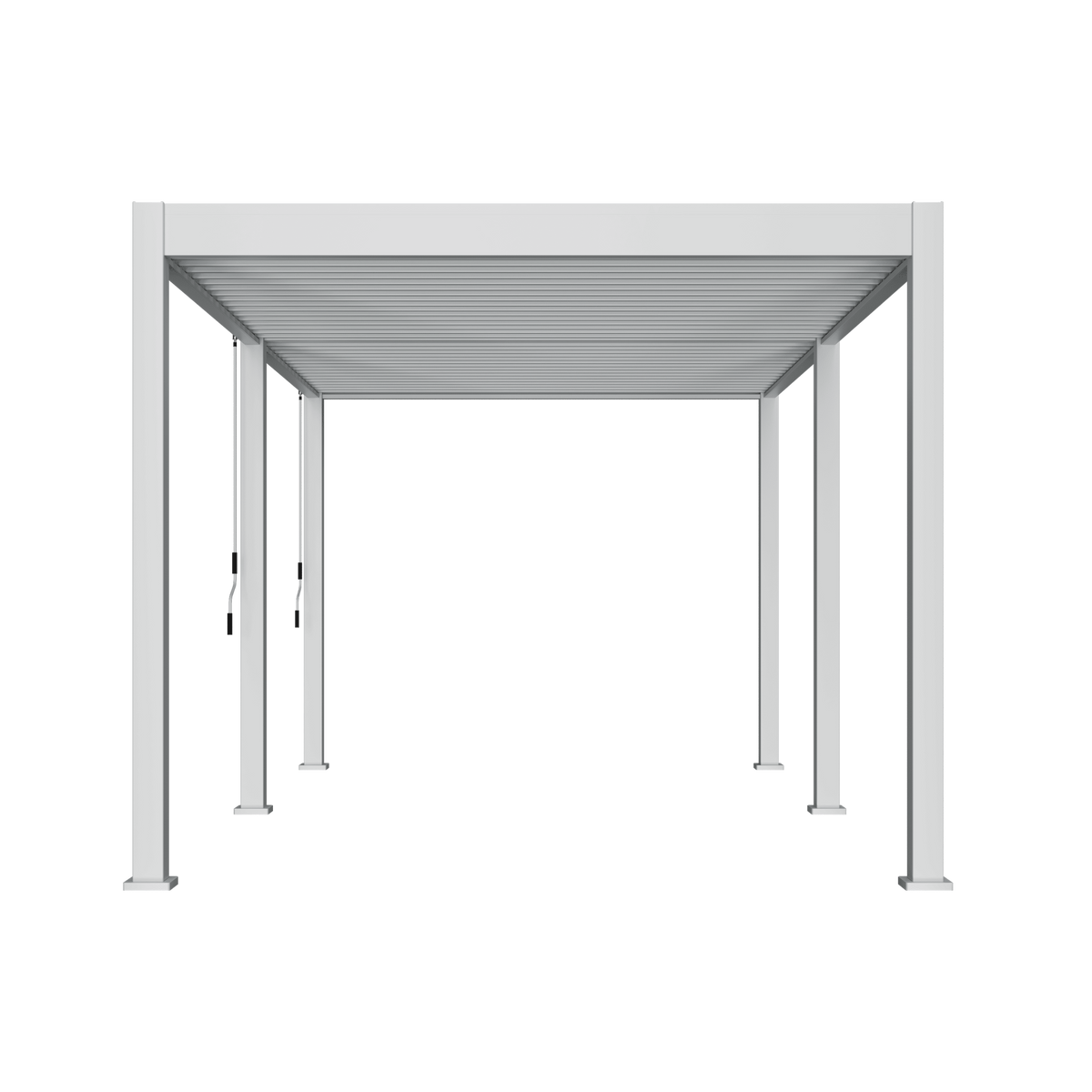 Orion Comfort vrijstaand lamellen overkapping 300x530 cm handmatig - Wit