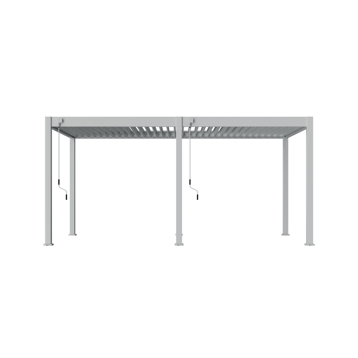 Orion Comfort vrijstaand lamellen overkapping 300x530 cm handmatig - Wit