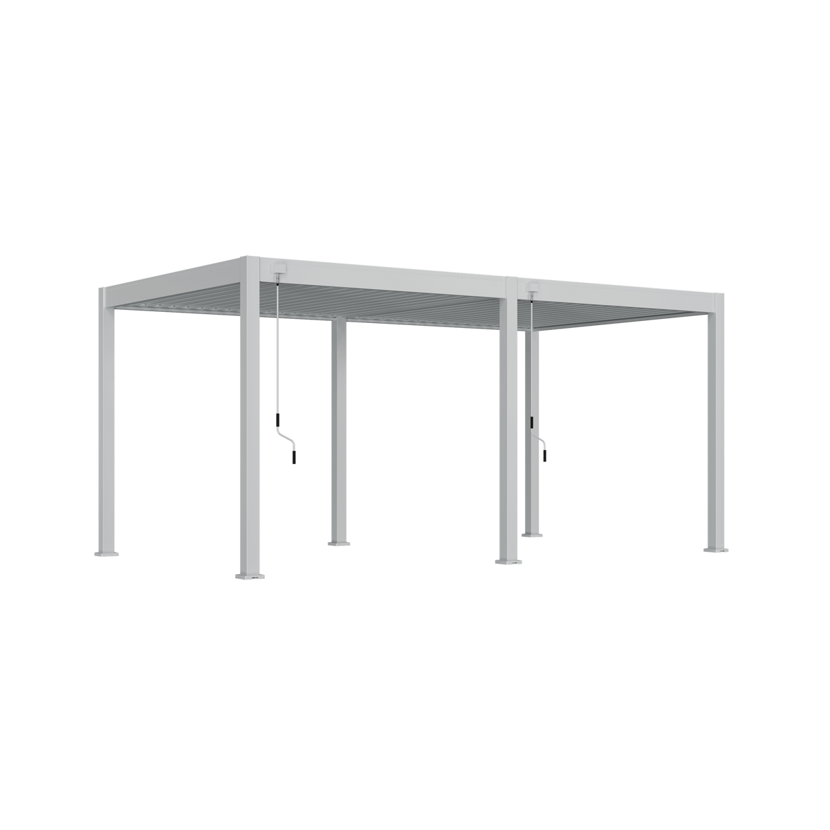 Orion Comfort vrijstaand lamellen overkapping 300x530 cm handmatig - Wit