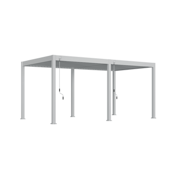 Orion Comfort vrijstaand lamellen overkapping 300x530 cm handmatig - Wit