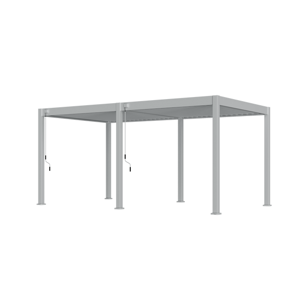 Orion Comfort vrijstaand lamellen overkapping 300x530 cm handmatig - Wit