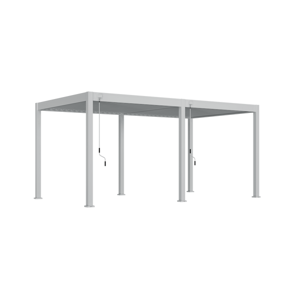 Orion Comfort vrijstaand lamellen overkapping 300x530 cm handmatig - Wit