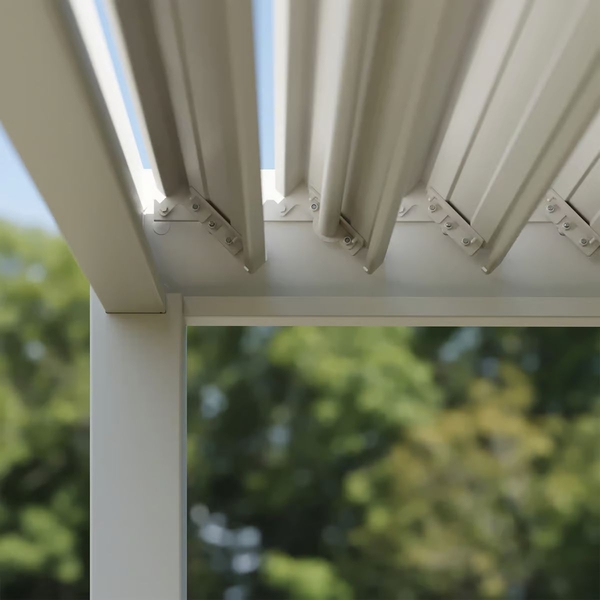 Orion Comfort vrijstaand lamellen overkapping 300x530 cm handmatig - Wit