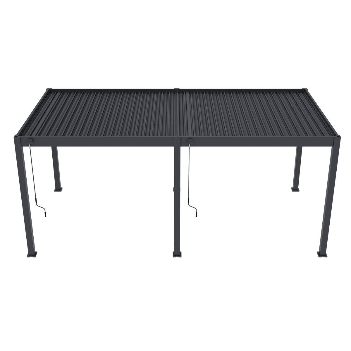 Orion Comfort vrijstaand lamellen overkapping 300x600 cm handmatig - Antraciet