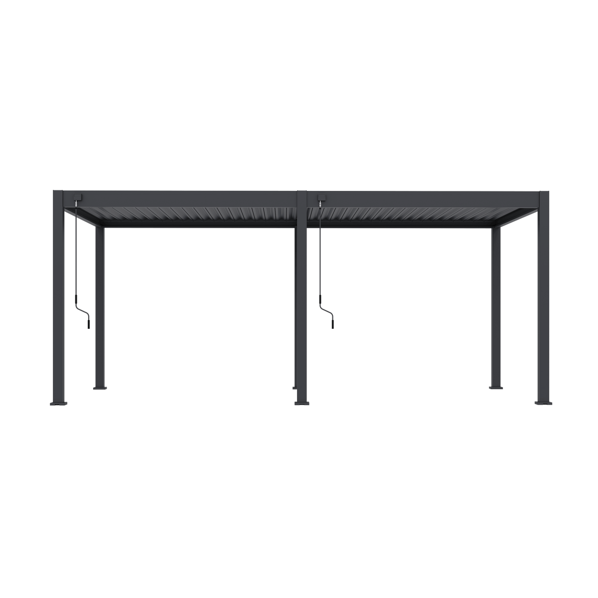 Orion Comfort vrijstaand lamellen overkapping 300x600 cm handmatig - Antraciet