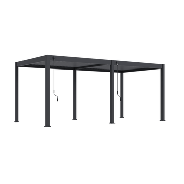 Orion Comfort vrijstaand lamellen overkapping 300x600 cm handmatig - Antraciet