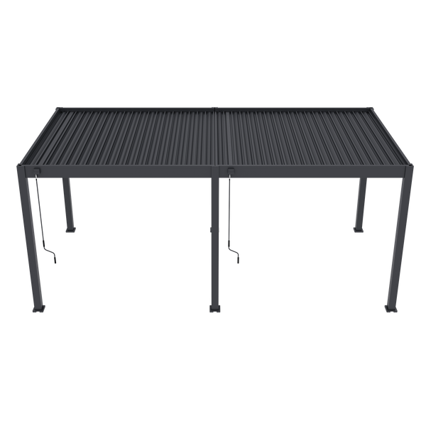 Orion Comfort vrijstaand lamellen overkapping 300x600 cm handmatig - Antraciet