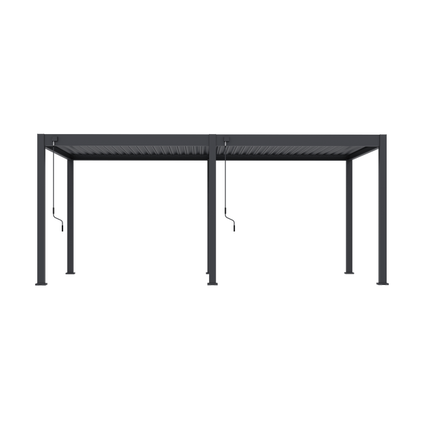 Orion Comfort vrijstaand lamellen overkapping 300x600 cm handmatig - Antraciet