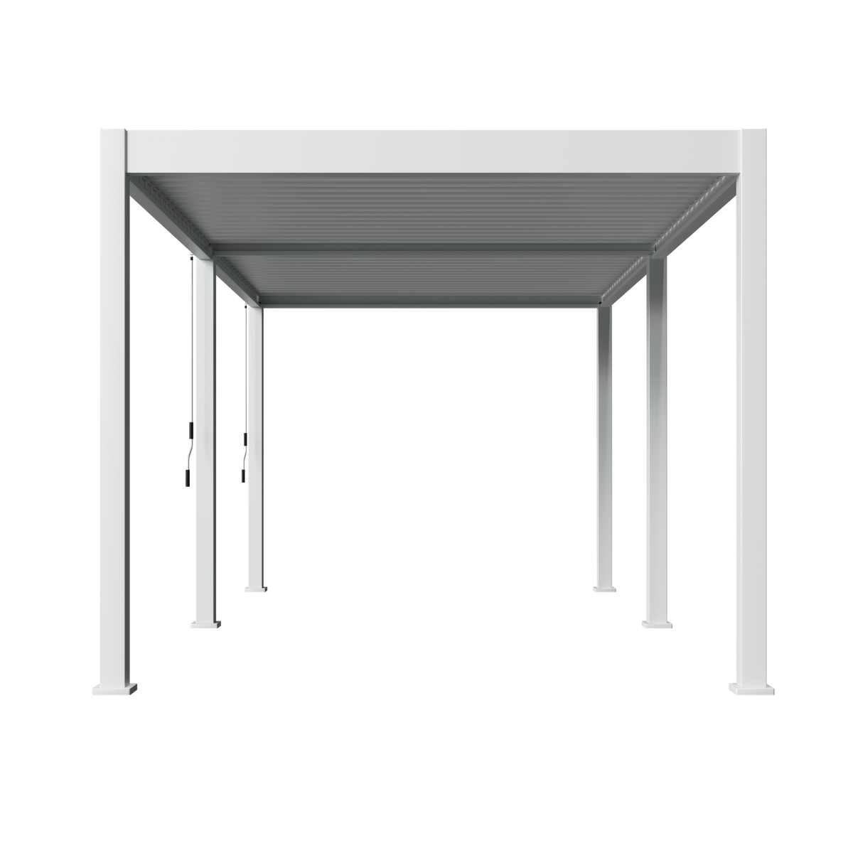 Orion Comfort vrijstaand lamellen overkapping 300x600 cm handmatig - Wit