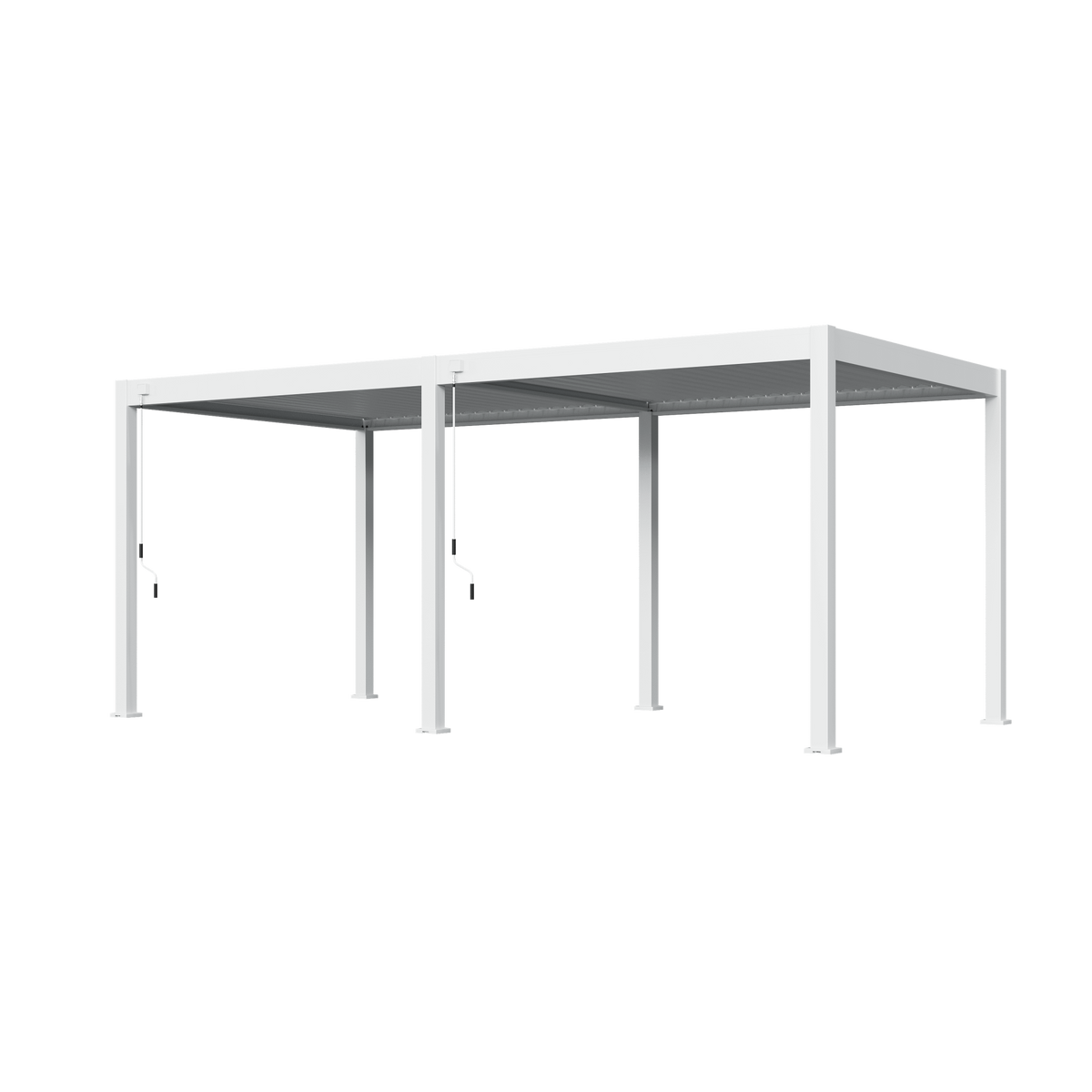Orion Comfort vrijstaand lamellen overkapping 300x600 cm handmatig - Wit