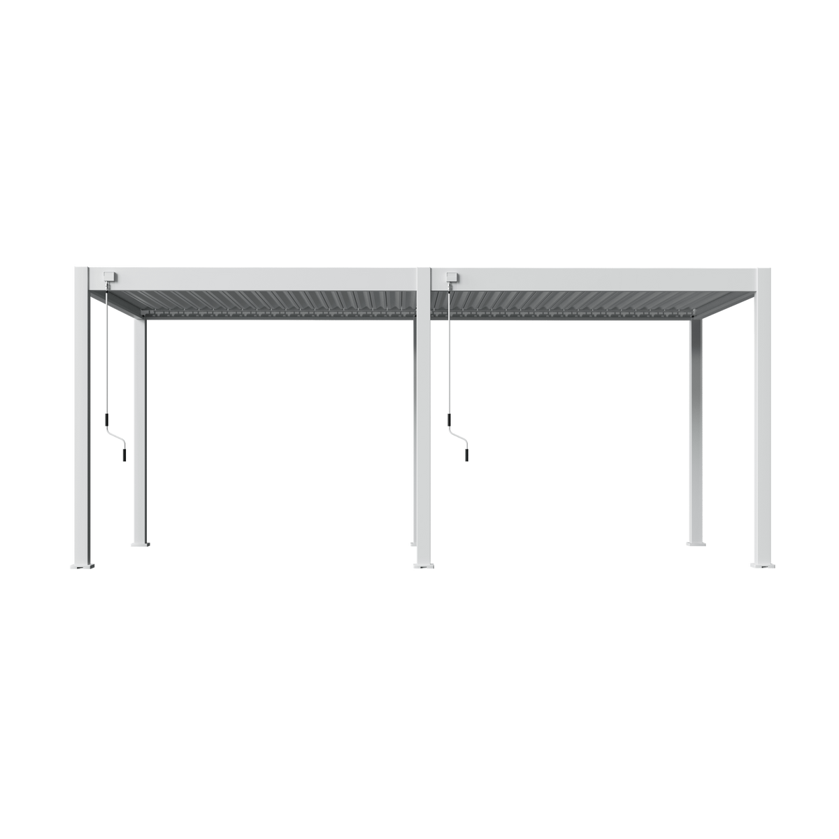 Orion Comfort vrijstaand lamellen overkapping 300x600 cm handmatig - Wit