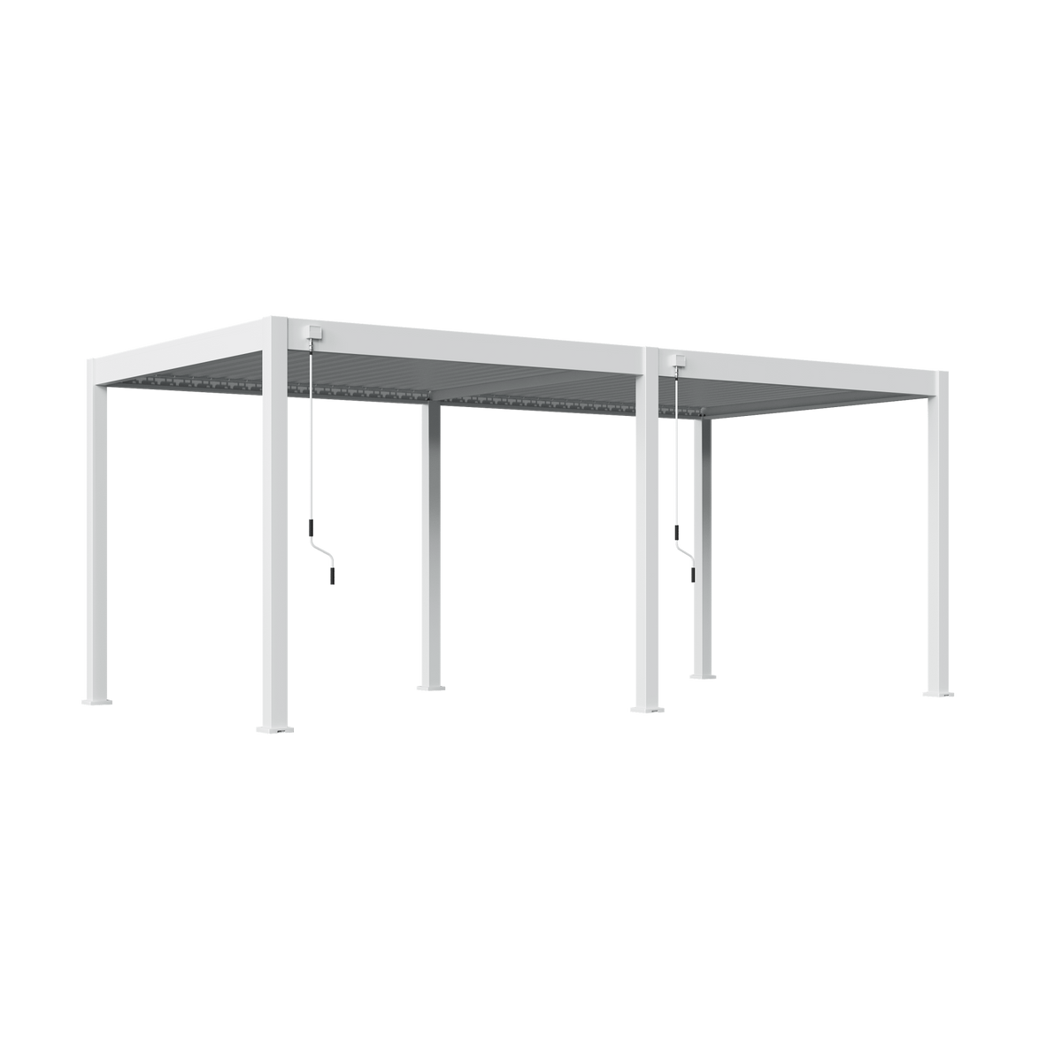 Orion Comfort vrijstaand lamellen overkapping 300x600 cm handmatig - Wit