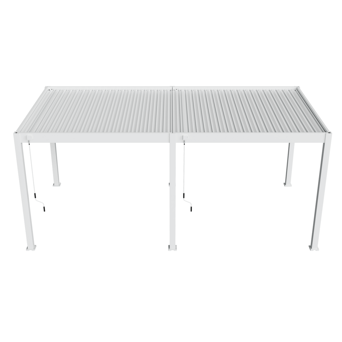 Orion Comfort vrijstaand lamellen overkapping 300x600 cm handmatig - Wit