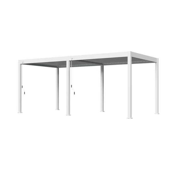 Orion Comfort vrijstaand lamellen overkapping 300x600 cm handmatig - Wit