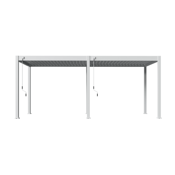 Orion Comfort vrijstaand lamellen overkapping 300x600 cm handmatig - Wit