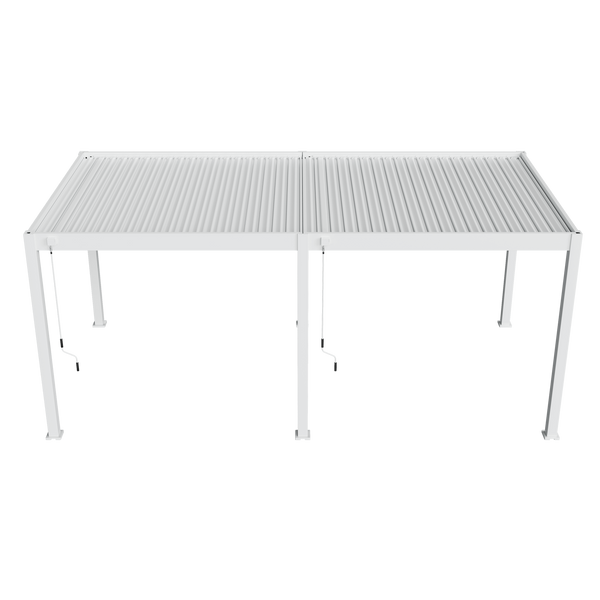 Orion Comfort vrijstaand lamellen overkapping 300x600 cm handmatig - Wit