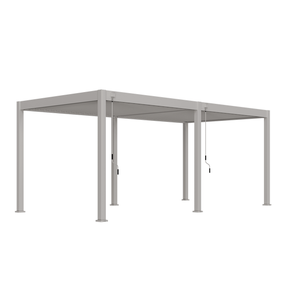 Orion Comfort vrijstaand lamellen overkapping 300x600 cm handmatig - Zand