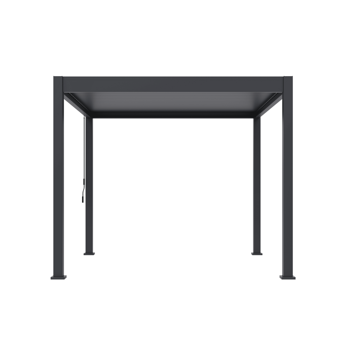 Orion Deluxe vrijstaand lamellen overkapping 300x300 cm handmatig - Antraciet