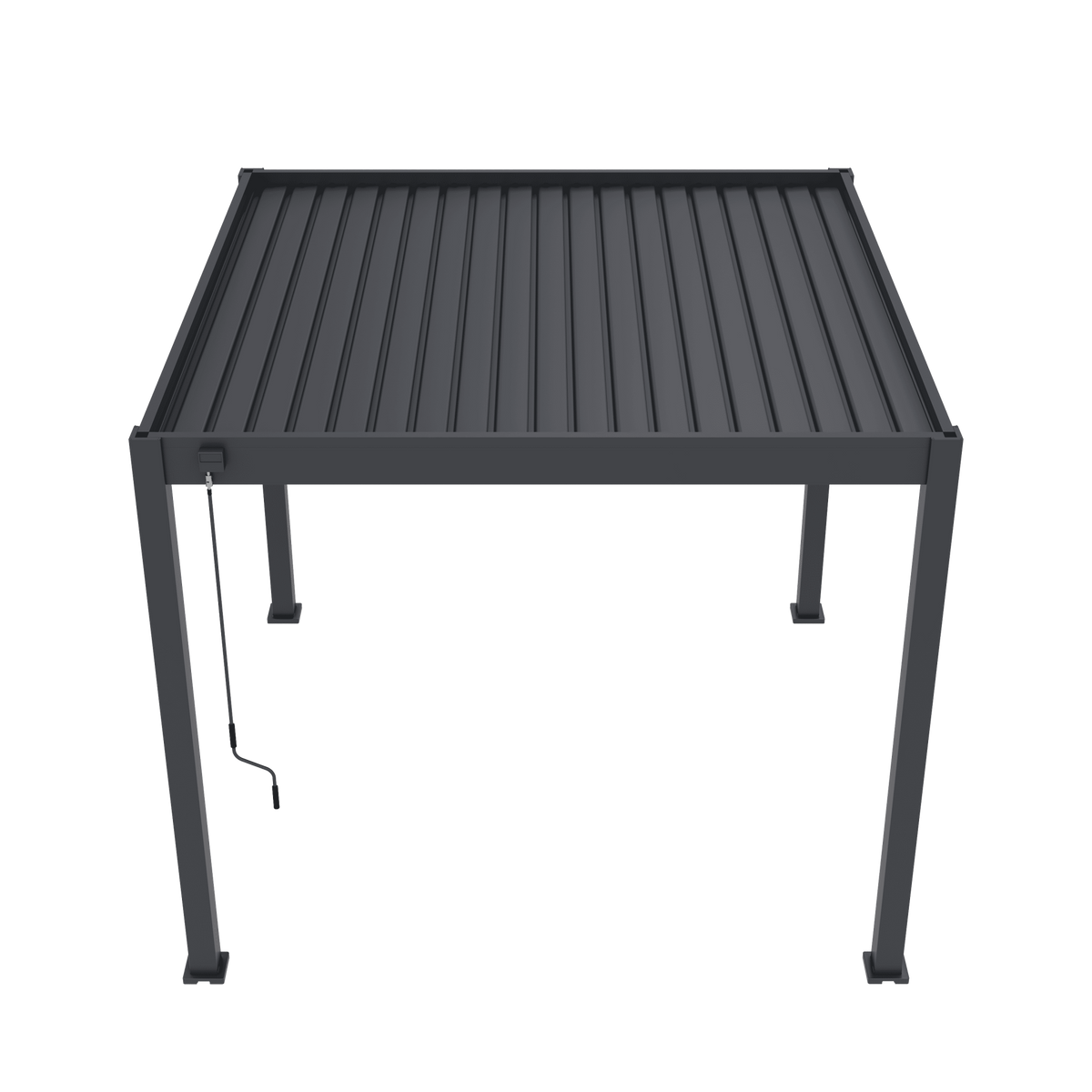 Orion Deluxe vrijstaand lamellen overkapping 300x300 cm handmatig - Antraciet