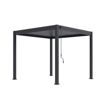 Orion Deluxe vrijstaand lamellen overkapping 300x300 cm handmatig - Antraciet