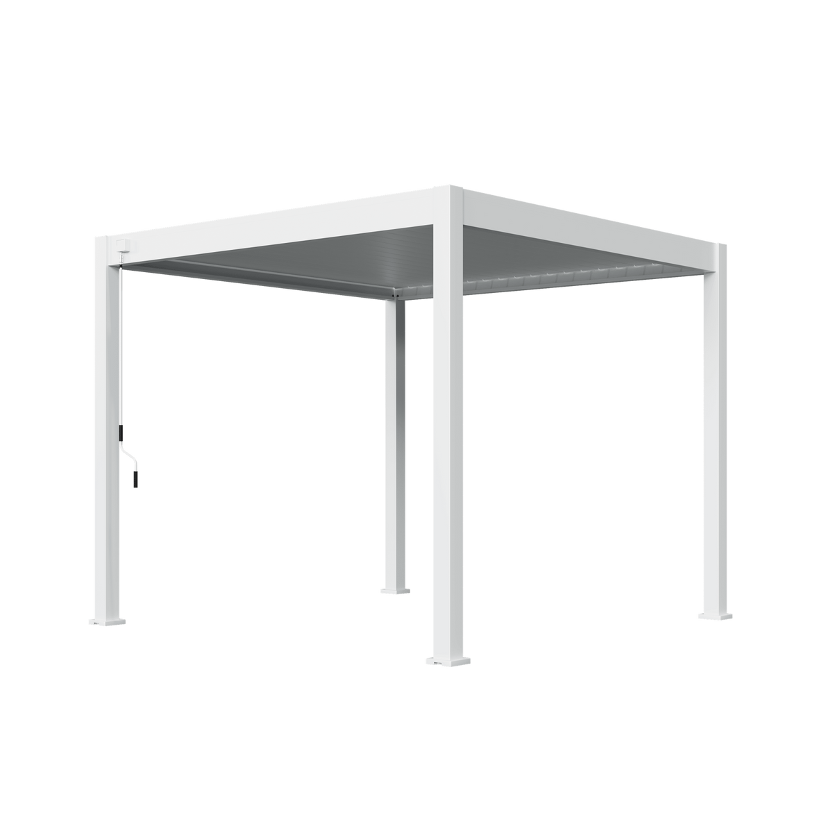 Orion Deluxe vrijstaand lamellen overkapping 300x300 cm handmatig - Wit