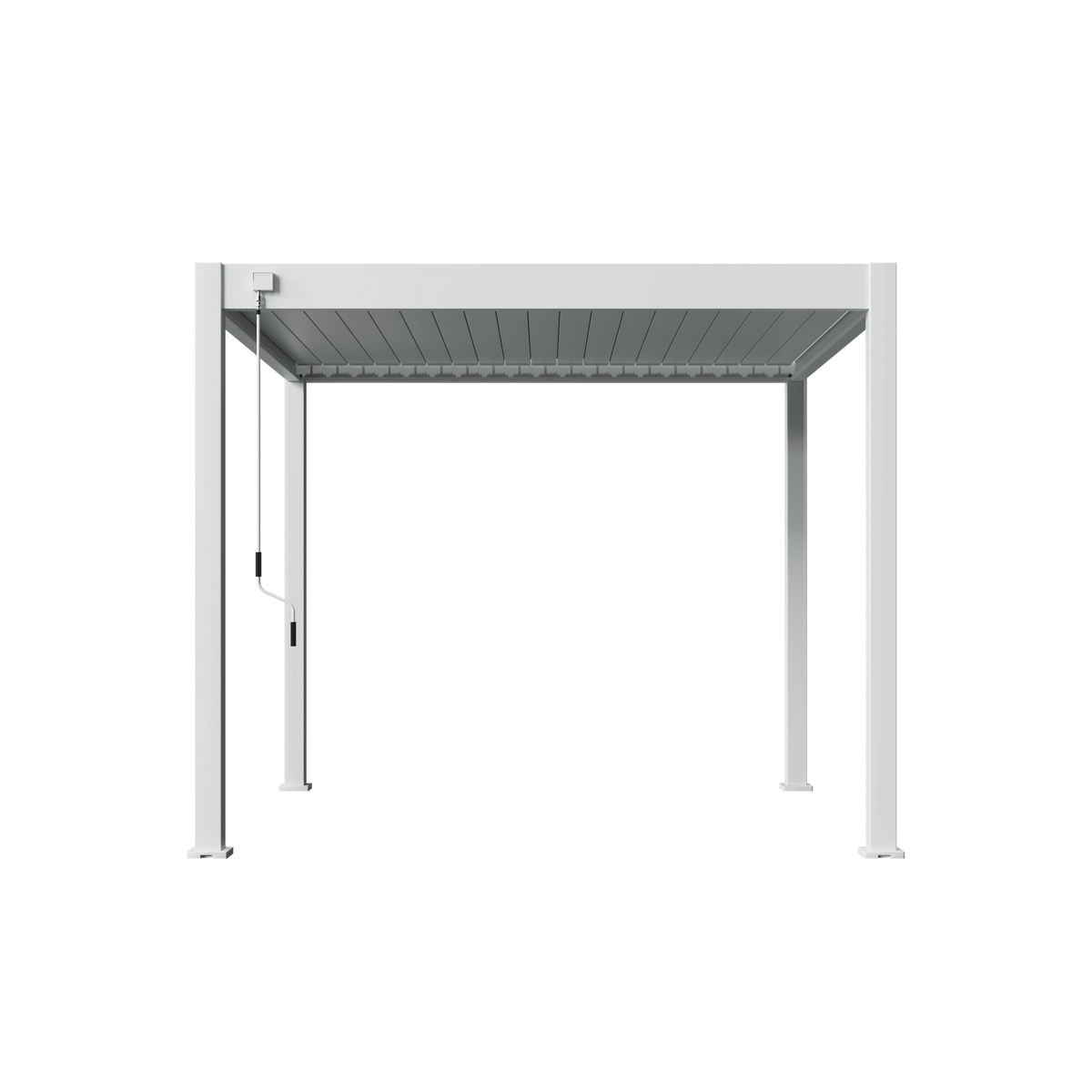 Orion Deluxe vrijstaand lamellen overkapping 300x300 cm handmatig - Wit