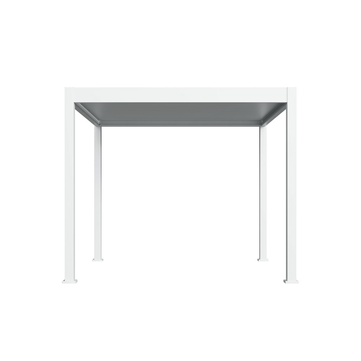 Orion Deluxe vrijstaand lamellen overkapping 300x300 cm handmatig - Wit