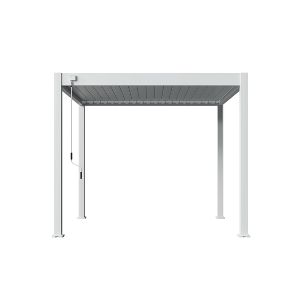 Orion Deluxe vrijstaand lamellen overkapping 300x300 cm handmatig - Wit