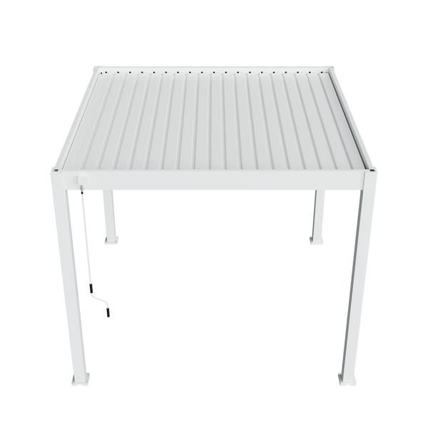 Orion Deluxe vrijstaand lamellen overkapping 300x300 cm handmatig - Wit