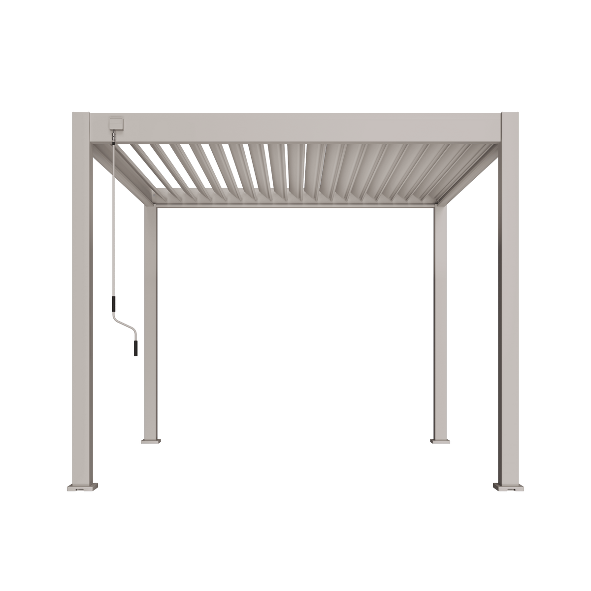 Orion Deluxe vrijstaand lamellen overkapping 300x300 cm handmatig - Zand