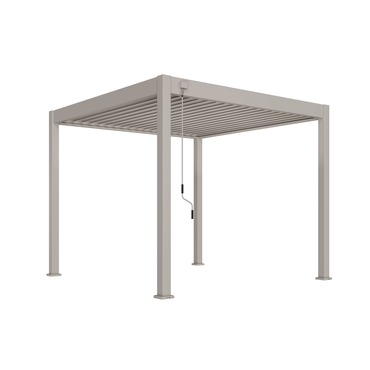 Orion Deluxe vrijstaand lamellen overkapping 300x300 cm handmatig - Zand