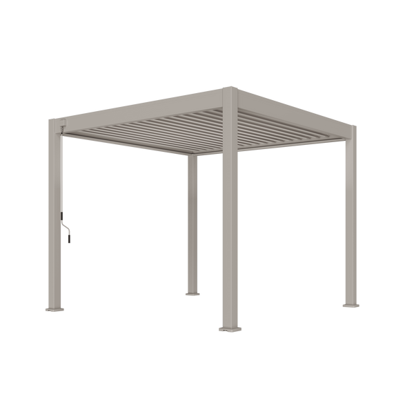 Orion Deluxe vrijstaand lamellen overkapping 300x300 cm handmatig - Zand