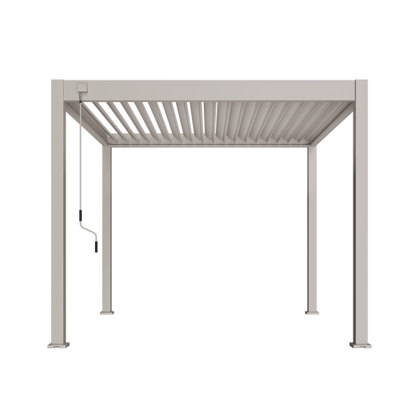 Orion Deluxe vrijstaand lamellen overkapping 300x300 cm handmatig - Zand