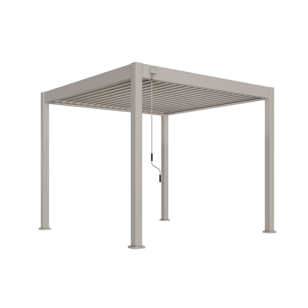 Orion Deluxe vrijstaand lamellen overkapping 300x300 cm handmatig - Zand