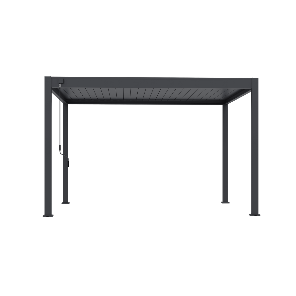 Orion Deluxe vrijstaand lamellen overkapping 300x400 cm handmatig - Antraciet