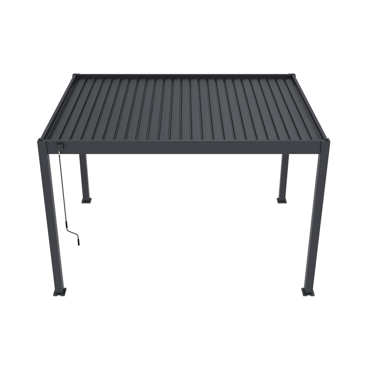 Orion Deluxe vrijstaand lamellen overkapping 300x400 cm handmatig - Antraciet