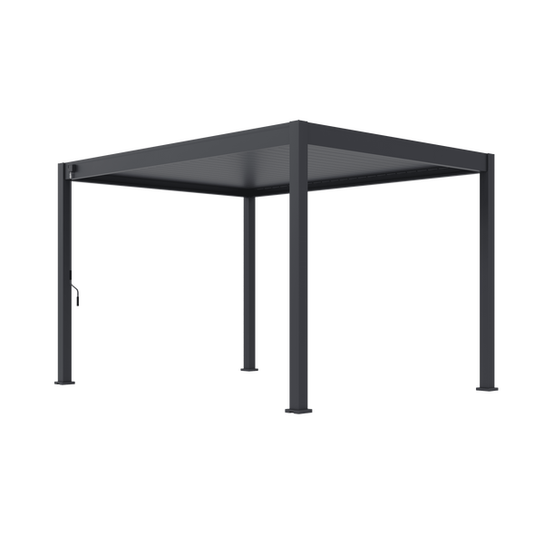 Orion Deluxe vrijstaand lamellen overkapping 300x400 cm handmatig - Antraciet