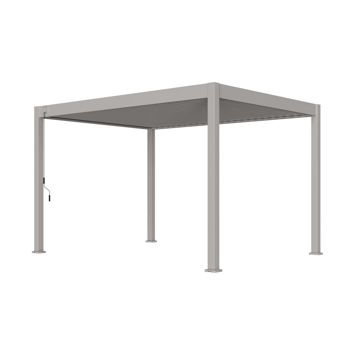 Orion Deluxe vrijstaand lamellen overkapping 300x400 cm handmatig - Zand