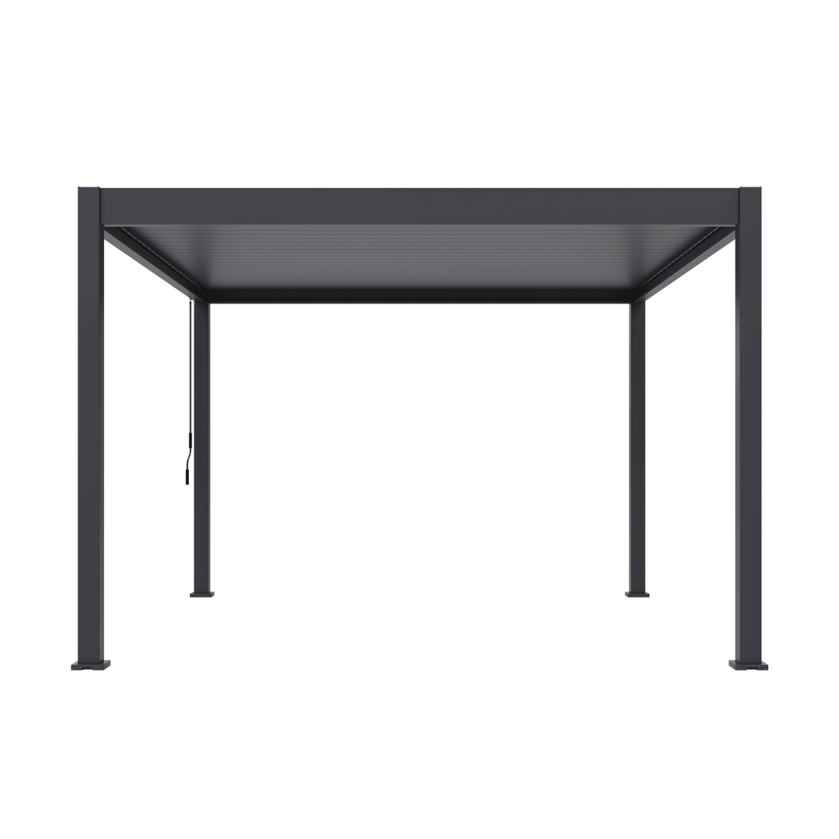 Orion Deluxe vrijstaand lamellen overkapping 360x400 cm handmatig - Antraciet