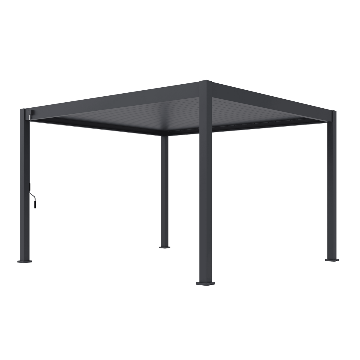 Orion Deluxe vrijstaand lamellen overkapping 360x400 cm handmatig - Antraciet