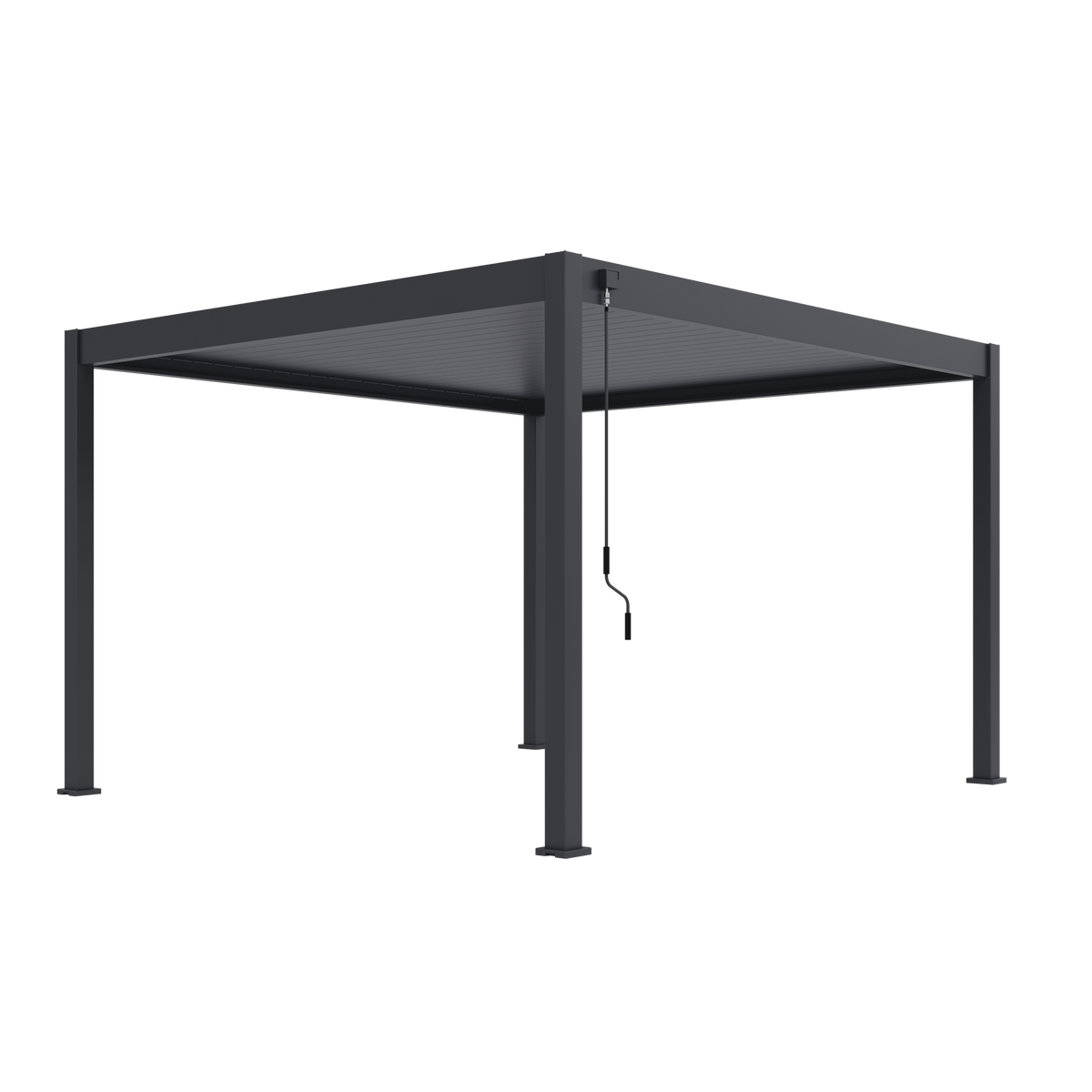 Orion Deluxe vrijstaand lamellen overkapping 360x400 cm handmatig - Antraciet