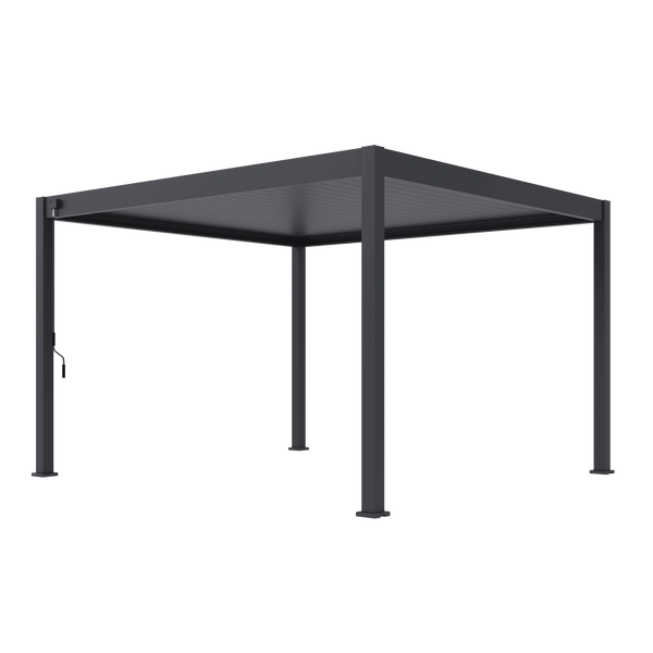 Orion Deluxe vrijstaand lamellen overkapping 360x400 cm handmatig - Antraciet