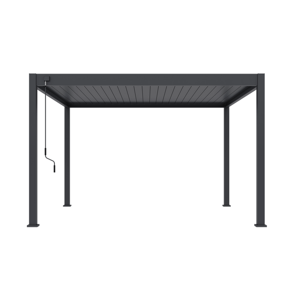 Orion Deluxe vrijstaand lamellen overkapping 360x400 cm handmatig - Antraciet