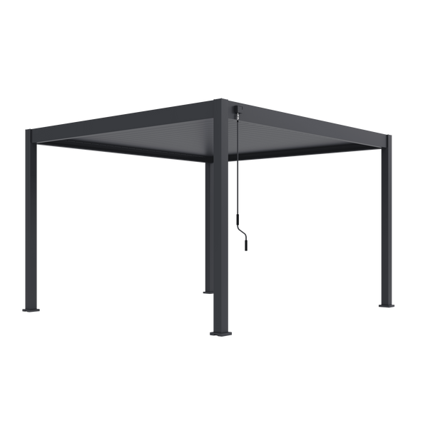 Orion Deluxe vrijstaand lamellen overkapping 360x400 cm handmatig - Antraciet